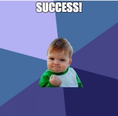 That one Success meme with the toddler making a fist.