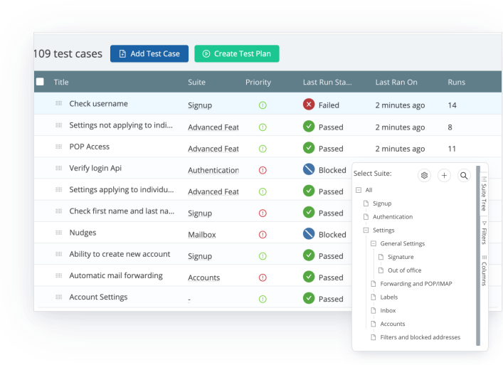 test case management